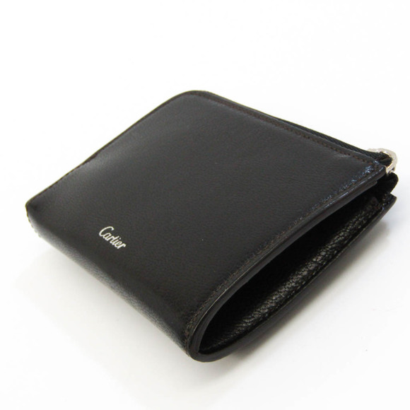 CARTIER Les Must Card Case L3001124 Women,Men Goatskin Coin Purse/coin Case Blac - Picture 2 of 10